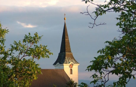 Blick auf Pfarrkirche (c) Gemeinde Petzenkirchen